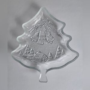 Christmas Tree Glass Dish